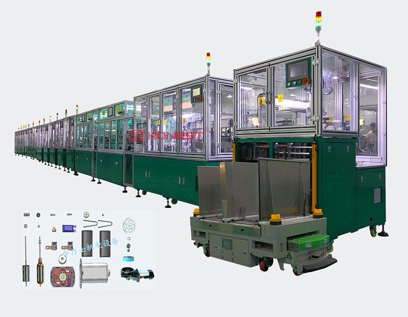 全自動(dòng)化電機(jī)裝配線